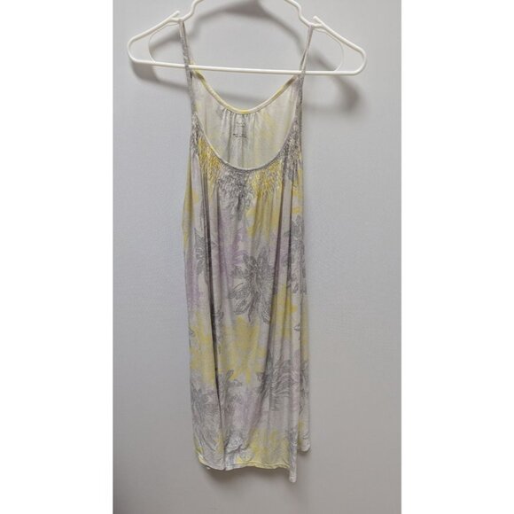 Alfani Intimates White/Grey/Yellow Floral Nightgown Dress - Picture 1 of 2